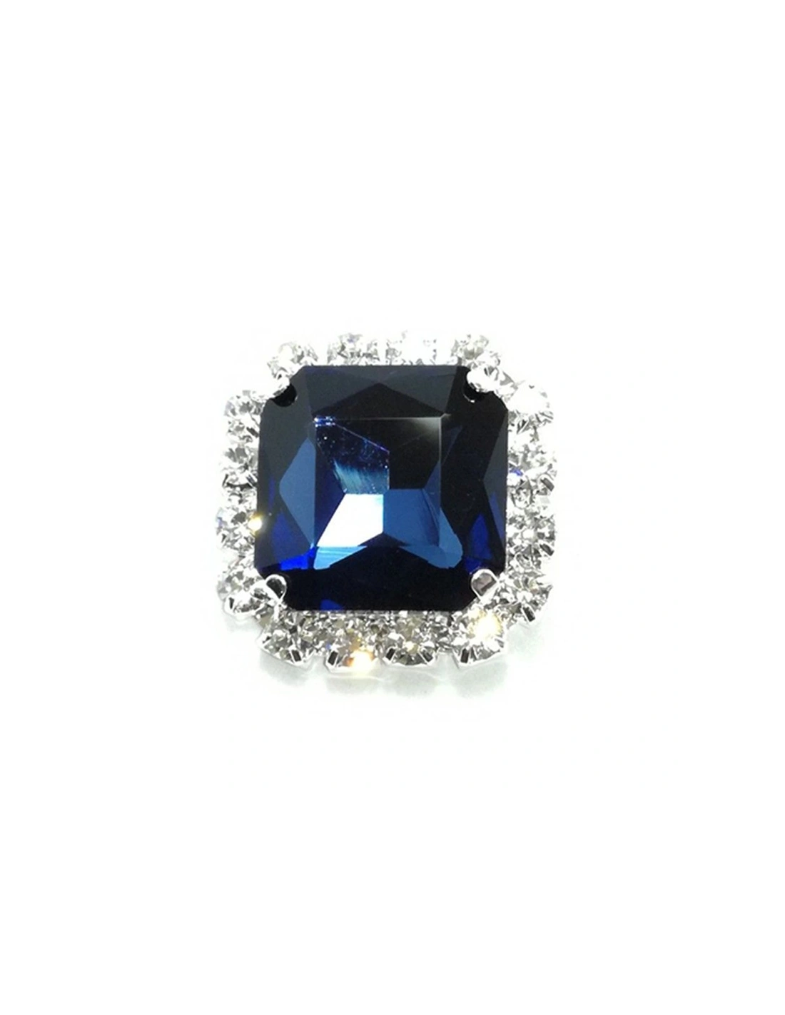 Square Stone setting 2.2x2.2 cm Montana-Silver
