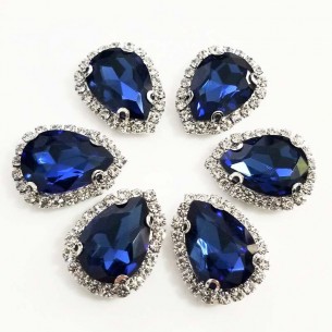 Drop Stone setting cm 2,5X3,5 Montana-Silver 2