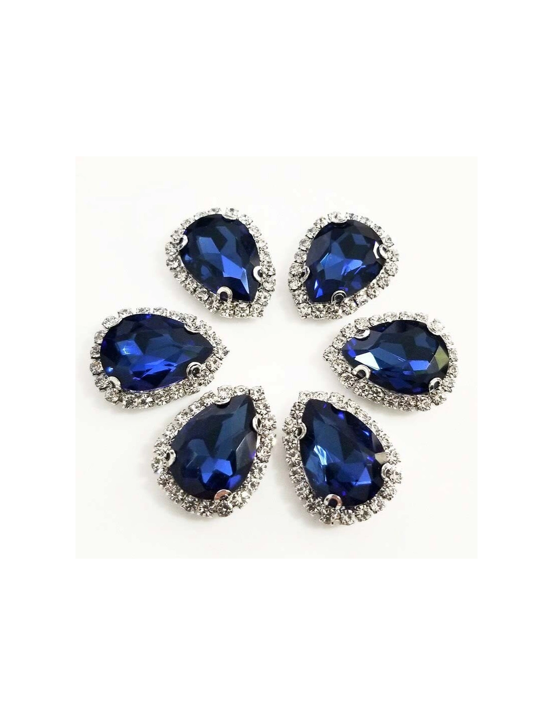 Drop Stone setting cm 2,5X3,5 Montana-Silver