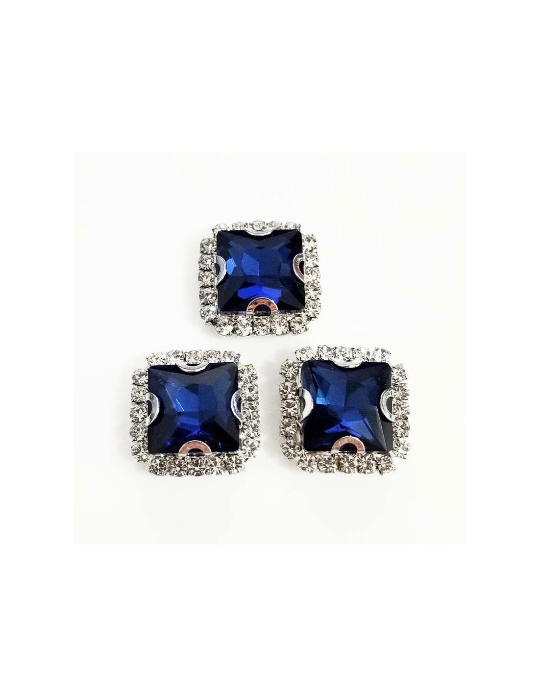 Square Stone setting 2.2x2.2 cm Montana-Silver
