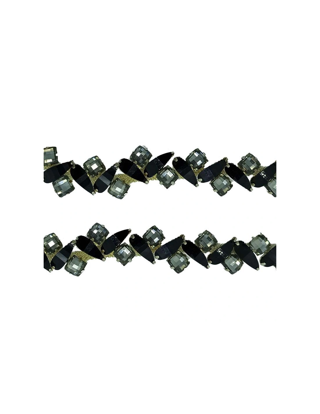 Jawel Rhinestones Chain Crystal-Stone 3 / K938-Silver - 20 CM - Rhinestone chains