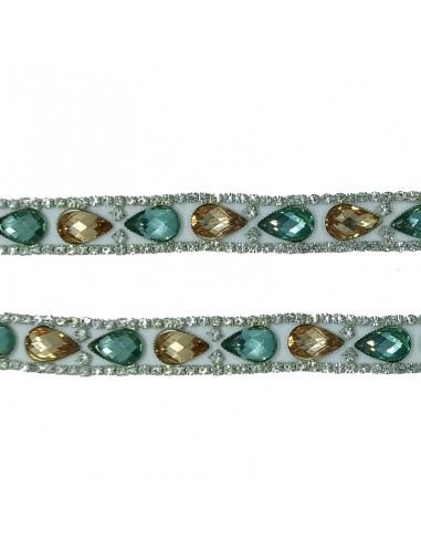 Catena Strass GioielloCrystal-Pietra 8/51-Silver - 1MT Catena Strass GioielloCrystal-Pietra 8/51-Silver - 1MT