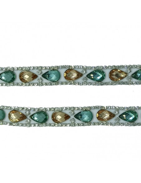 Catena Strass GioielloCrystal-Pietra 8/51-Silver - 1MT Catena Strass GioielloCrystal-Pietra 8/51-Silver - 1MT
