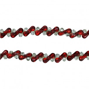 Catena Strass Gioiello  Crystal-Pietra71-Silver - 1MT 2