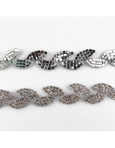Jewel Rhinestones Chain Leaf cm 1,5... Jewel Rhinestones Chain Leaf cm 1,5...
