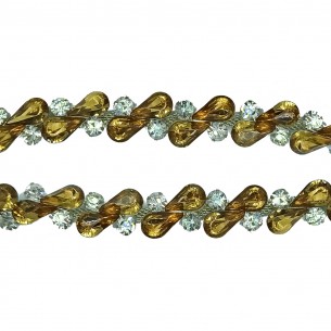 Catena Strass Gioiello Crystal-Pietra7-Silver - 1MT 2