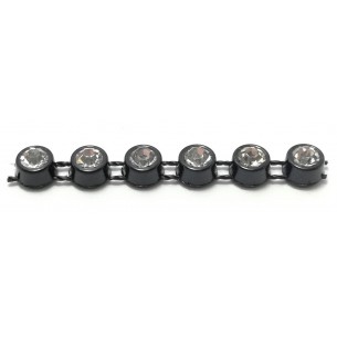 Bordura Strass 1 Filo ss 13 (mm 3,30) Black-Crystal - 1MT 2