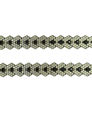 Bordura Strass Gioiello Termoadesiva cm. 2,1 Crystal/Montana - 1MT Bordura Strass Gioiello Termoadesiva cm. 2,1 Crystal/Montana - 1MT
