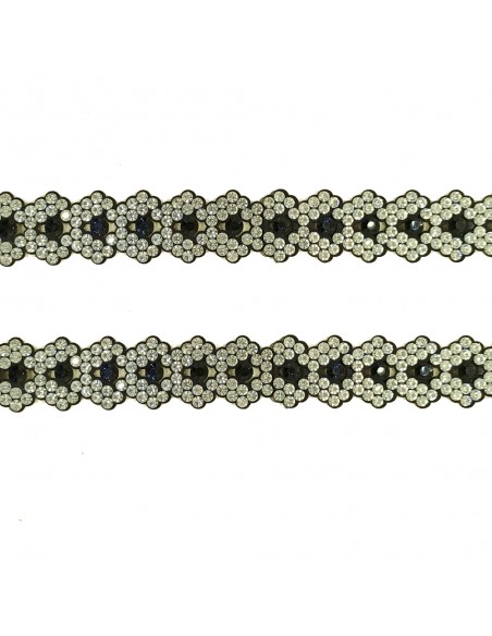 Bordura Strass Gioiello Termoadesiva cm. 2,1 Crystal/Montana - 1MT Bordura Strass Gioiello Termoadesiva cm. 2,1 Crystal/Montana - 1MT