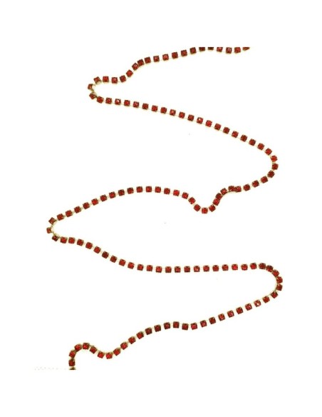Catena Strass ss 12  Lt. Siam-Bronzo - 1MT