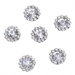 Strass Rotondo mm 12 Crystal-Silver - 1PZ 2