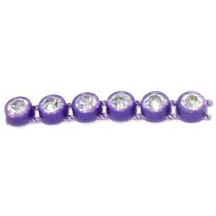 Bordura Strass 1 Filo ss 13 (mm 3,30) Purple-Crystal - 1MT 2
