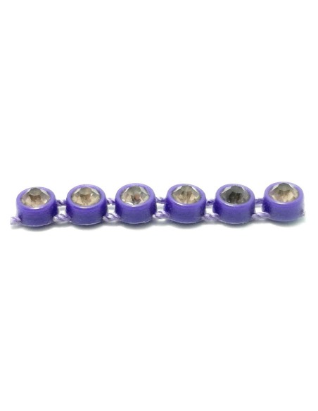 Bordura Strass 1 Filo ss 13 (mm 3,30) Purple-Lt. Amethyst - 1MT - Bordure strass su base plastica
