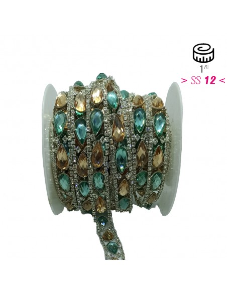 Catena Strass GioielloCrystal-Pietra 8/51-Silver - 1MT Catena Strass GioielloCrystal-Pietra 8/51-Silver - 1MT