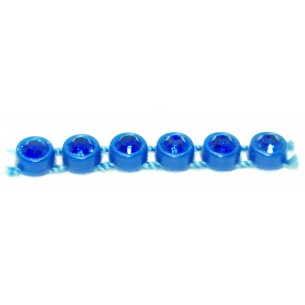 Bordura Strass 1 Filo ss 13 (mm 3,30) Royal Blu-Sapphire - 1MT 2