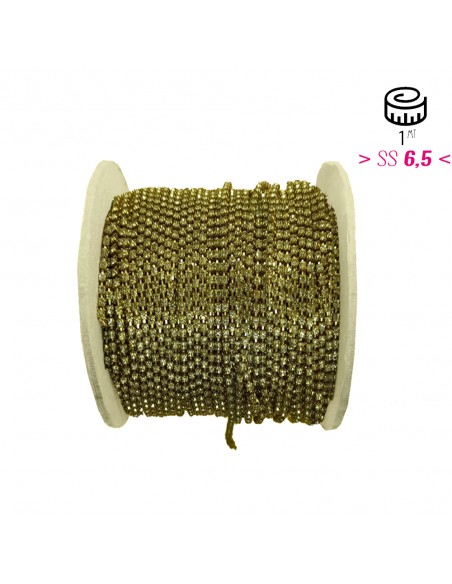 Catena Strass ss 6,5  Bl. Diamond-Bronzo - 1MT Catena Strass ss 6,5  Bl. Diamond-Bronzo - 1MT
