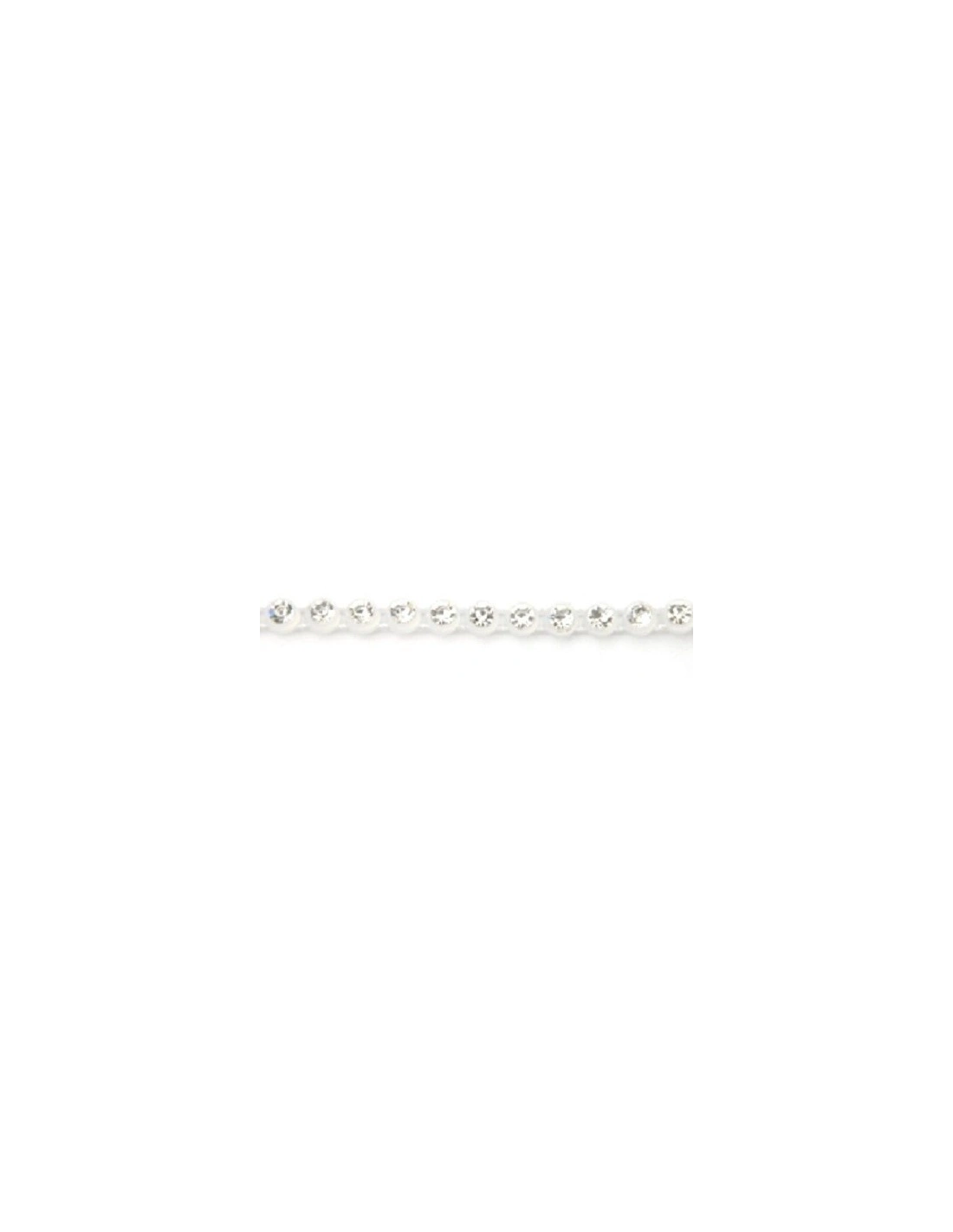 Strass Banding Plastic one row  ss 8,5 (mm 2,50) , Trasparent-Crystal - 1MT - Rhinestone borders on a plastic base
