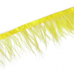 Fringe Sewing Citrine Ostrich Feathers  Pack - 1MT. 2