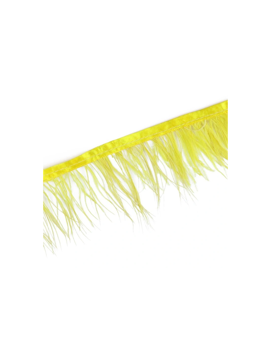 Fringe Sewing Citrine Ostrich Feathers  Pack - 1MT.