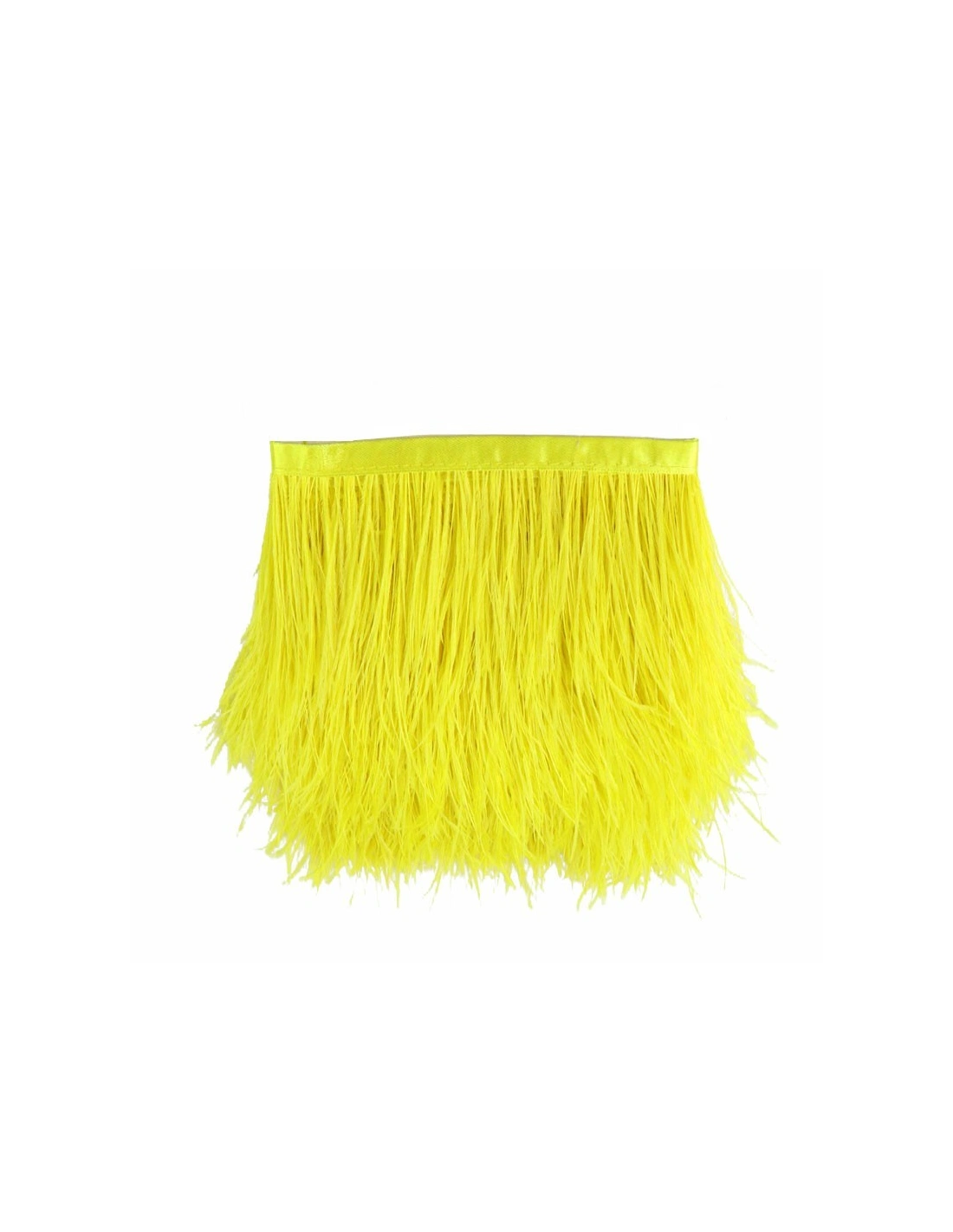 Fringe Sewing Citrine Ostrich Feathers  Pack - 1MT.