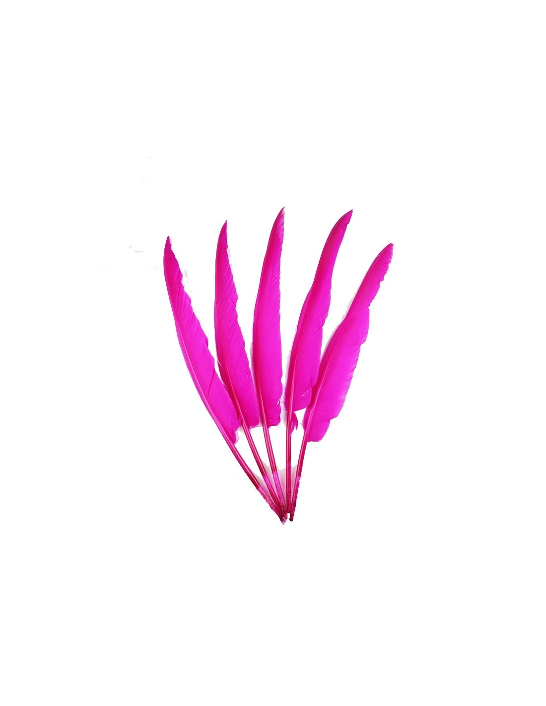 Rooster Feather Whip cm. 30 - Fuchsia - 1PCS - Fringes and Feathers