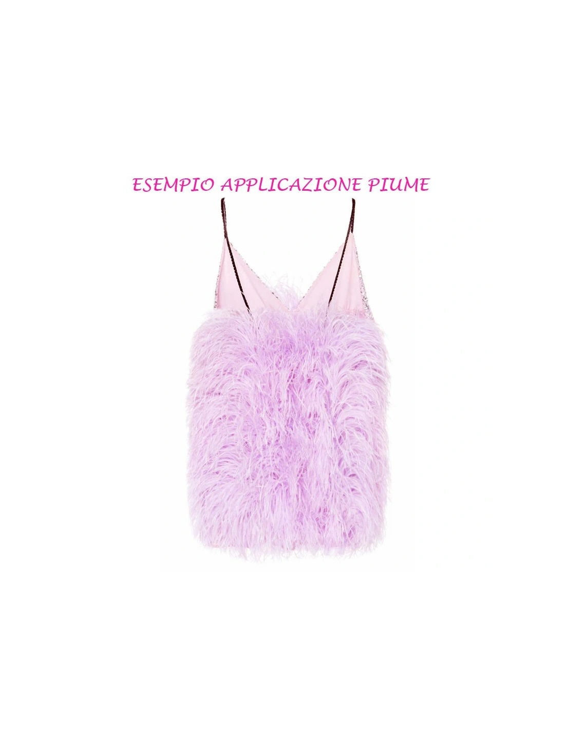Fringe Sewing Violet Ostrich Feathers  Pack - 1MT. - Fringes and Feathers