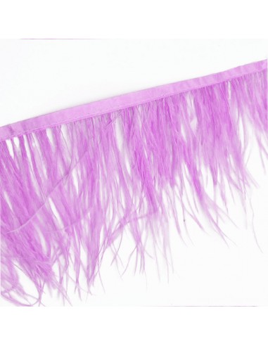 Frangia da cucire Piume di Struzzo Violet pacco - 1MT. Frangia da cucire Piume di Struzzo Violet pacco - 1MT.