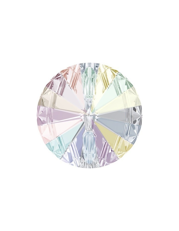 Swarovski Button mm 10 Crystal AB - 1PC - Buttons