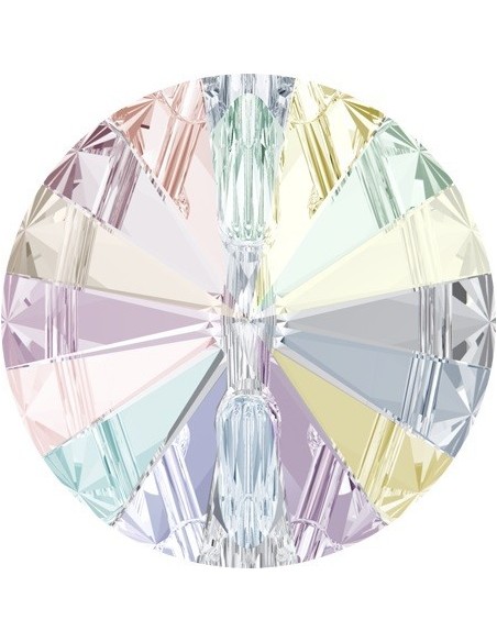Swarovski Button mm 10 Crystal AB - 1PC - Buttons