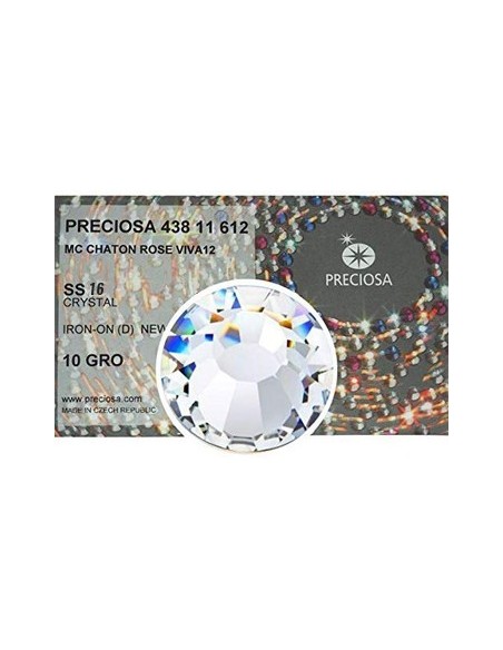 Strass Rhinestones Preciosa Termoadesivo Hotfix ss 16 Crystal - pacco da 1440PZ
