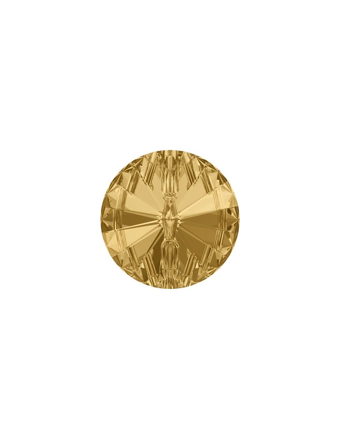 Swarovski Button 10 mm Lt. Col. Topaz - 1PC - Buttons