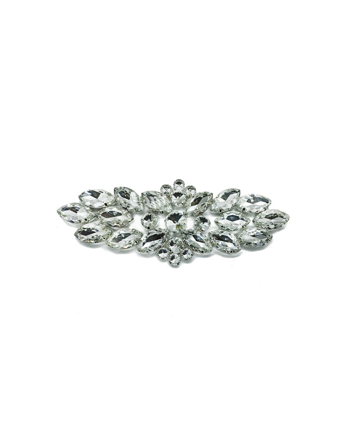 Applicazione Strass Crystal-Pietre-Silver - 1PZ