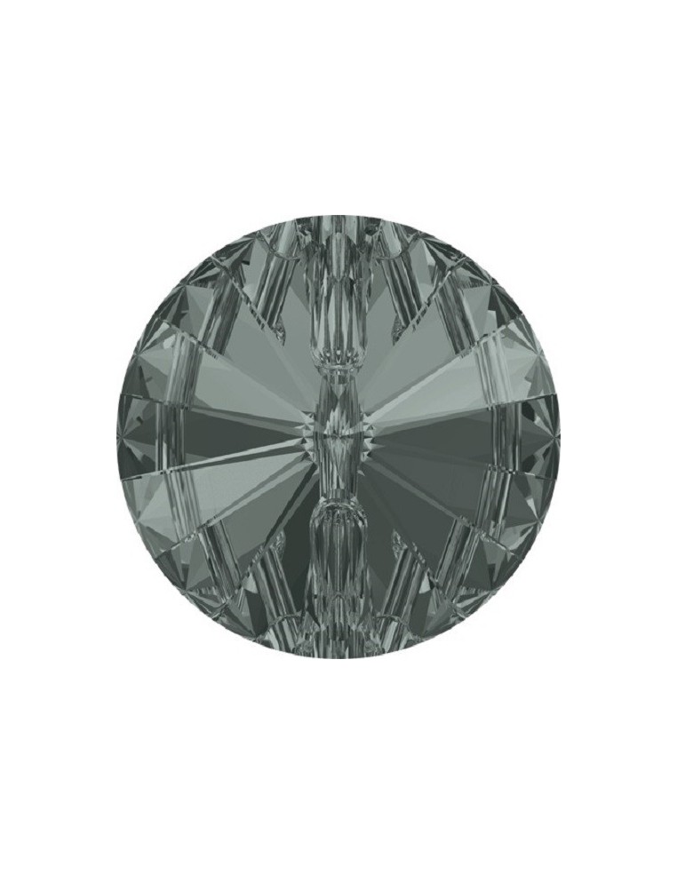Swarovski Button mm 12 Bl. Diamond - 1PC - Buttons