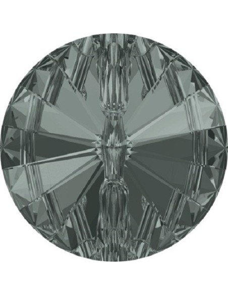 Swarovski Button mm 12 Bl. Diamond - 1PC - Buttons
