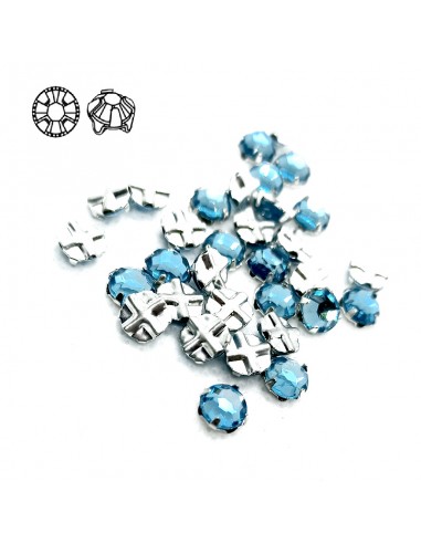 Rosetta GT Crystal ss 30 (mm 6,5) Aqua-Silver - 24PZ Rosetta GT Crystal ss 30 (mm 6,5) Aqua-Silver - 24PZ