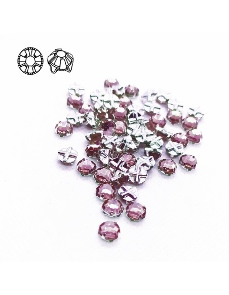 Rosetta GT Crystal ss 30 (mm 6,5) Lt. Amethyst-Silver - 24PZ