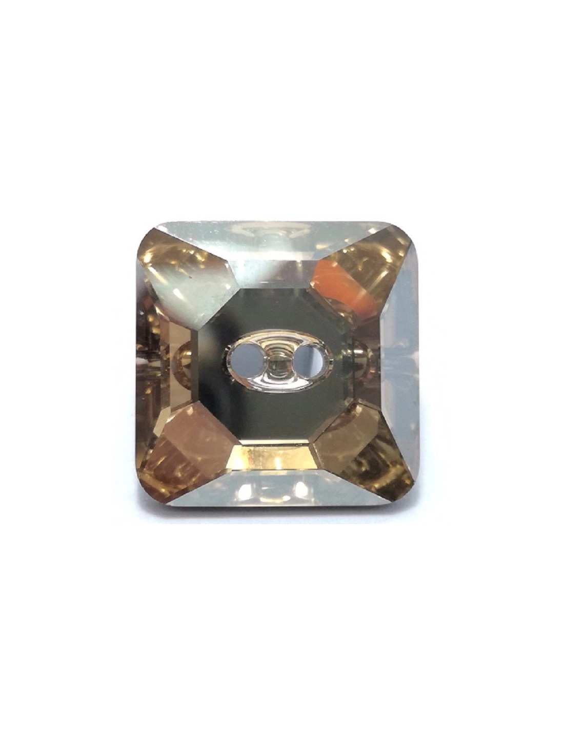Bottone Swarovski mm 16 Crystal Golden Shadow - 1PZ - Bottoni