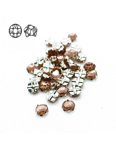 Rosetta GT Crystal ss 30 (mm 6,5) Lt. Rose-Silver - 24PZ