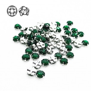 Rosetta GT Crystal ss 30 (mm 6,5) Emerald-Silver - 24PZ 2