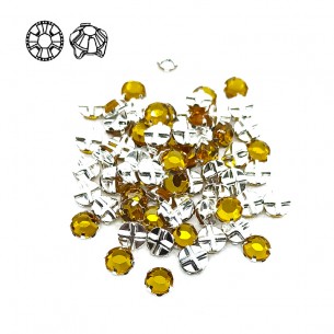 Rosetta GT Crystal ss 12 (mm 3,2) Topaz-Silver - 48PZ 2