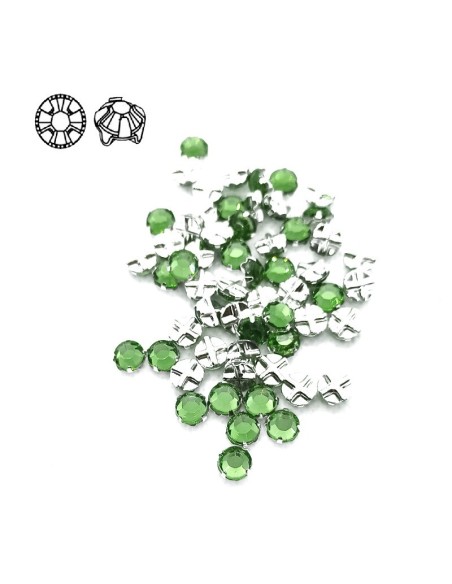 Rosetta GT Crystal ss 12 (mm 3,2) Peridot-Silver - 48PZ