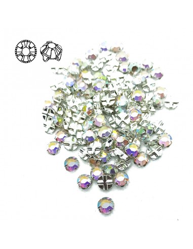 Rosetta GT Crystal ss 16 (mm 4,0) Crystal AB-Silver - 48PZ Rosetta GT Crystal ss 16 (mm 4,0) Crystal AB-Silver - 48PZ