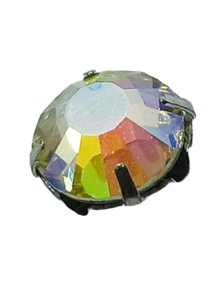 Roses GT Crystal ss 30 (mm 6,5) Crystal AB-Silver - 24PCS - Stones to be sewn with setting