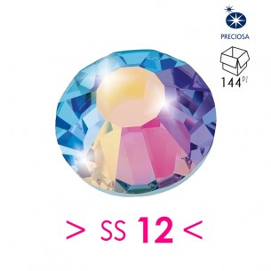 Strass Rhinestones Preciosa Termoadesivo  Hotfix ss 12 crystal ab - 144PZ