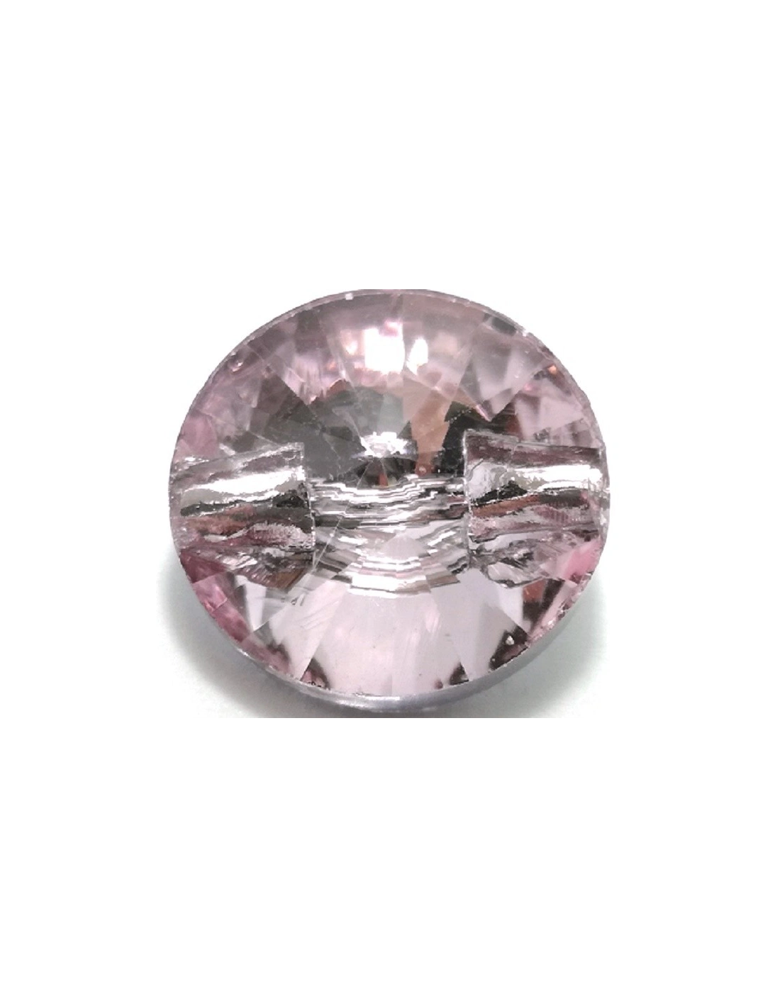 Glass Button 10 mm Light Rose - 1PC - Buttons