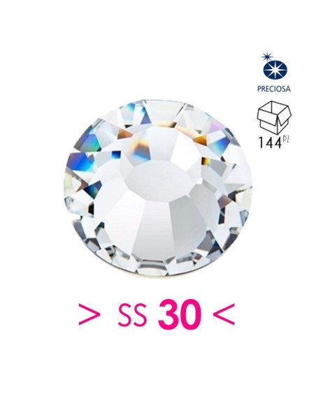 Strass Preciosa Termoadesivo ss 30 Crystal - 144PZ Rhinestones Hotfix
