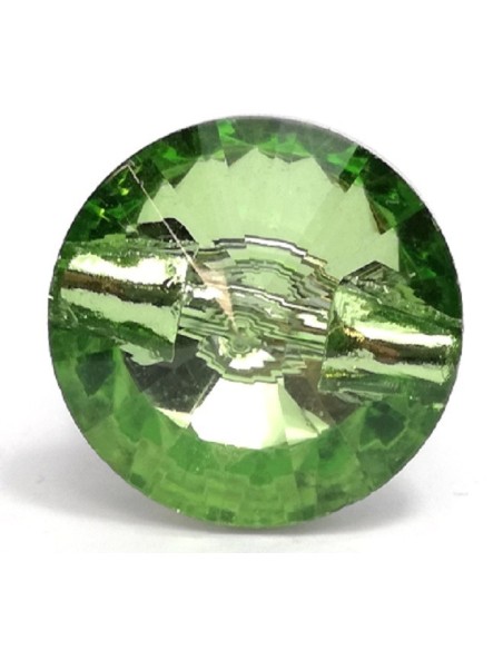 Glass Button 10 mm Peridot - 1PC - Buttons
