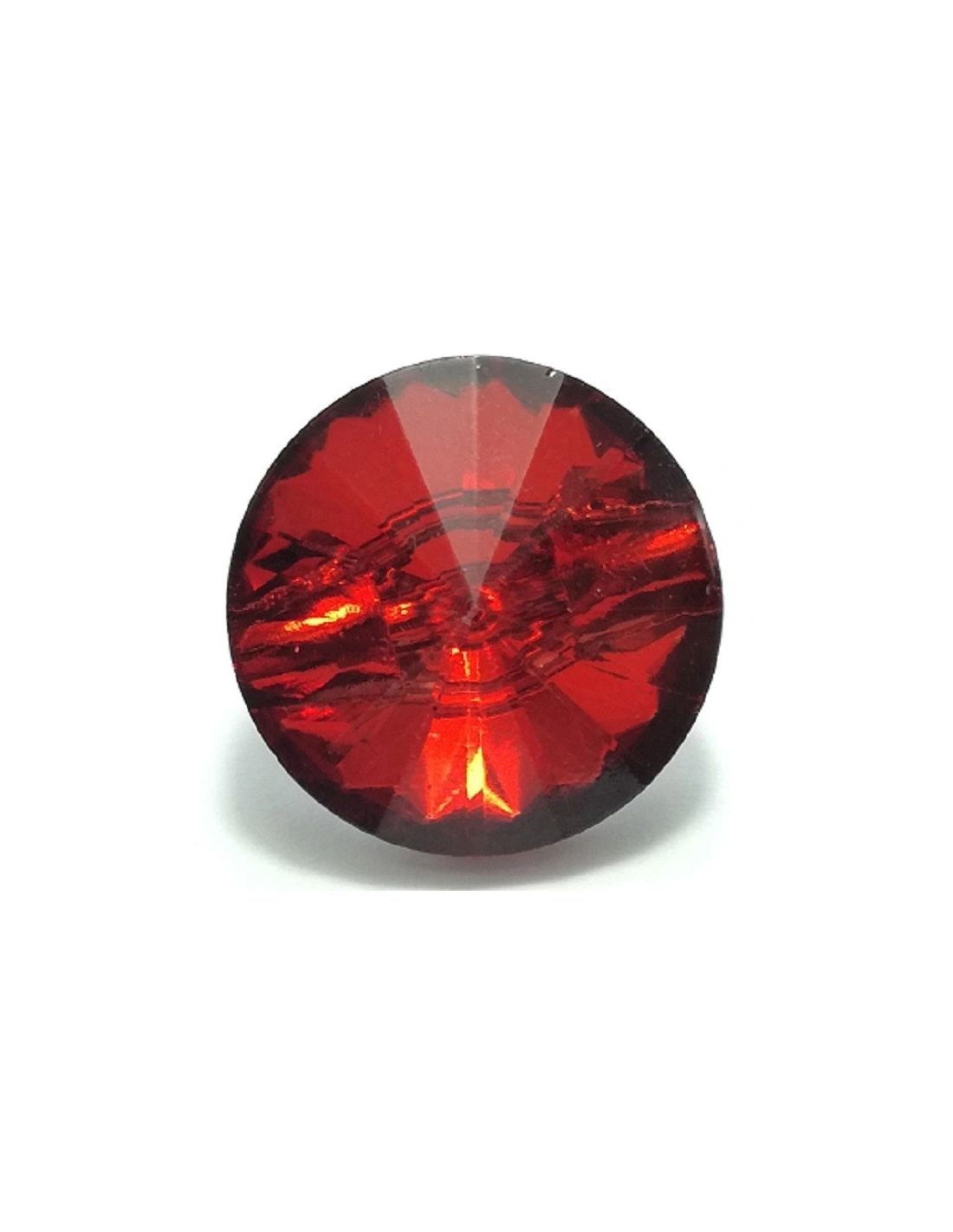Glass Button 12 mm Light Siam - 1PZ - Buttons