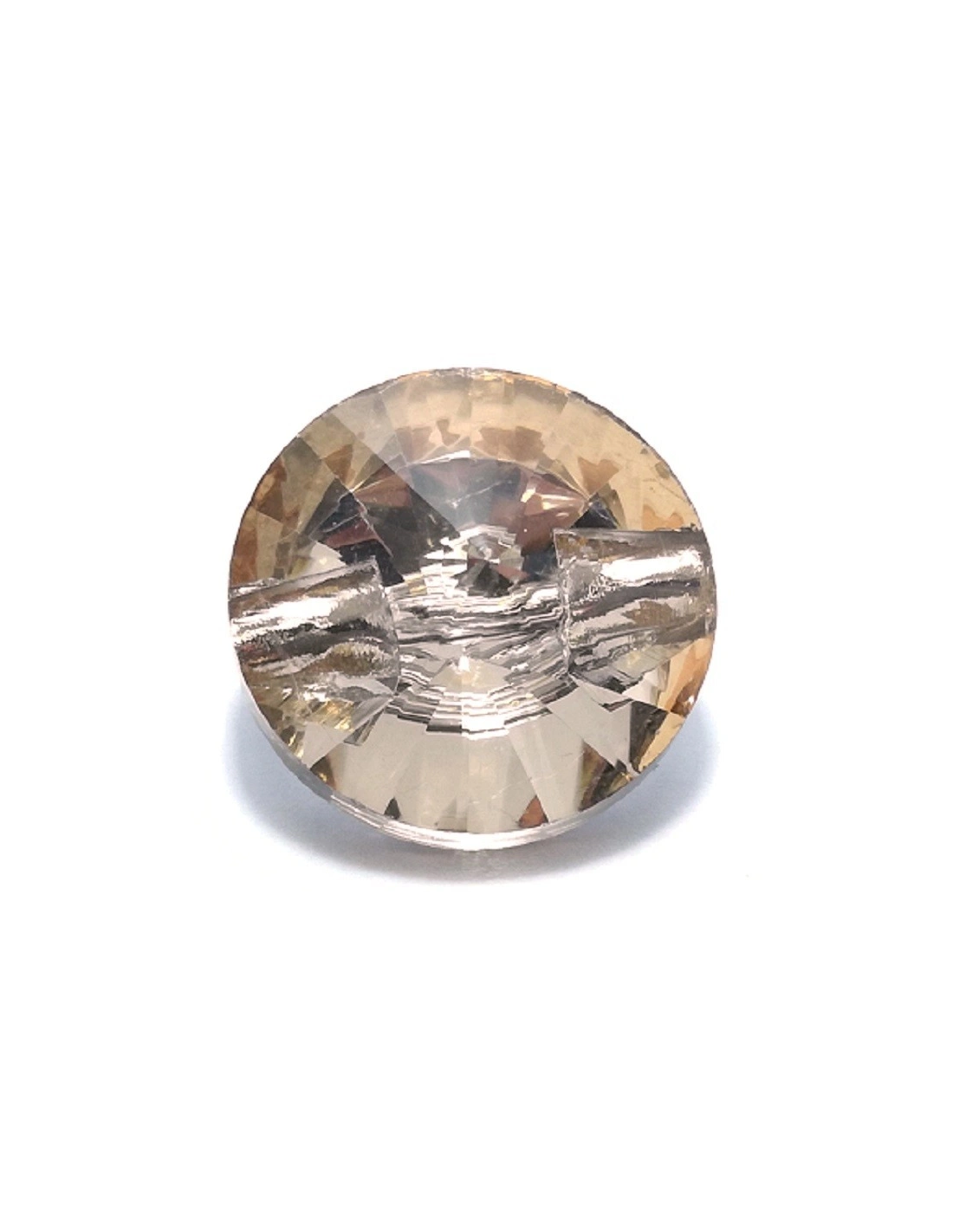 Glass Button 12 mm Light Topaz - 1PZ - Buttons