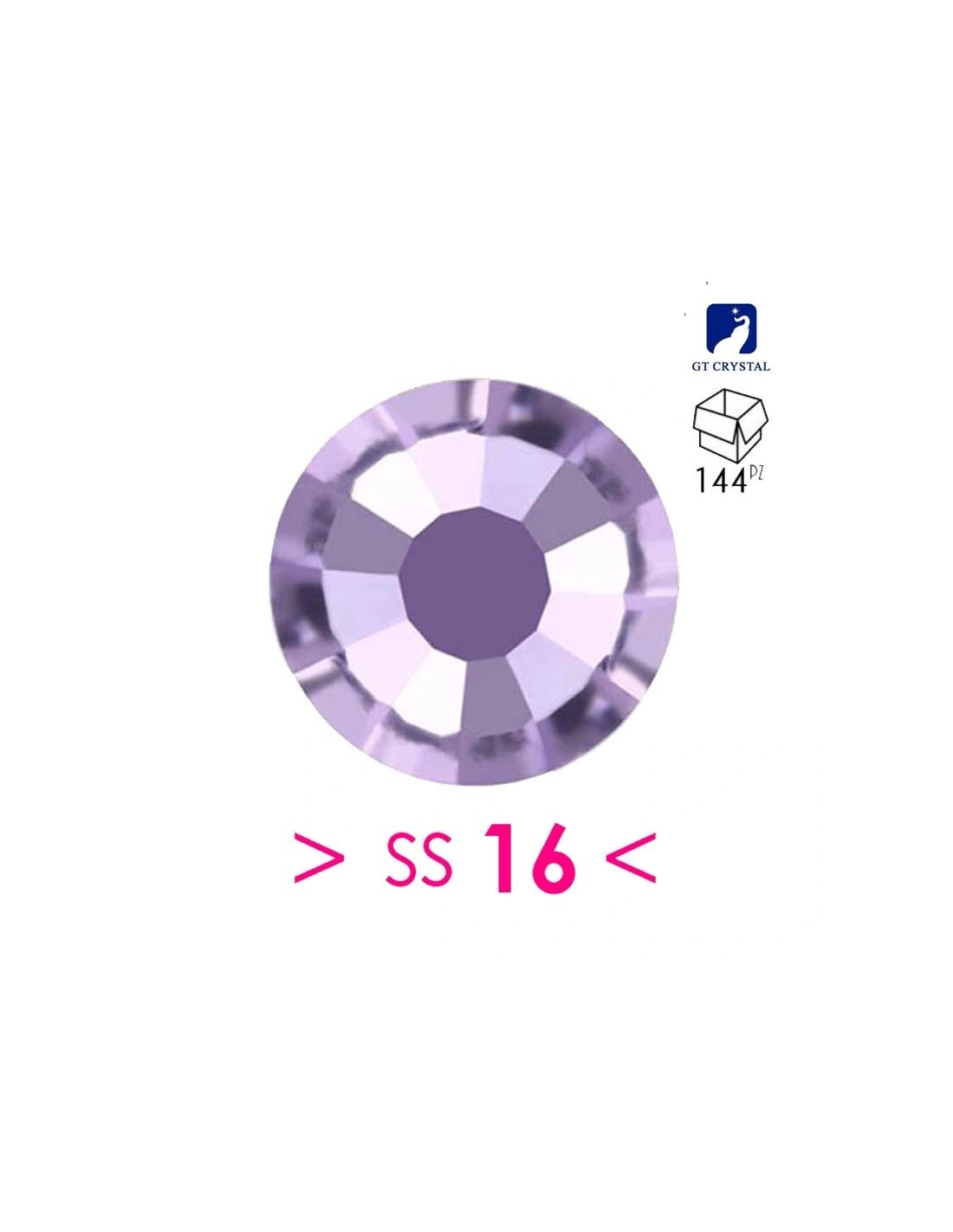 Rhinestones Gt Crystal Hotfix ss 16  Violet -144 pcs - Hotfix Strass
